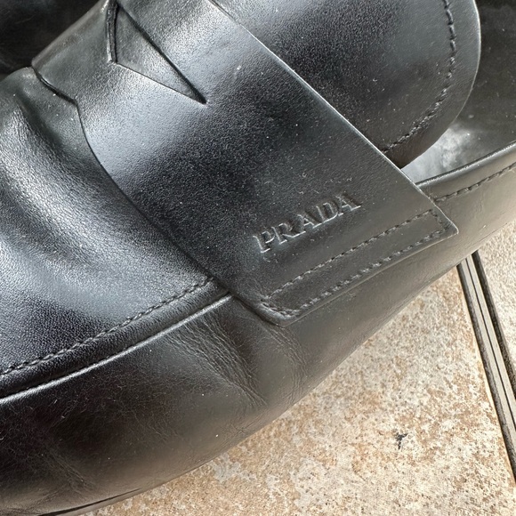 PRADA 
Leather Penny Loafer - Picture 4 of 14